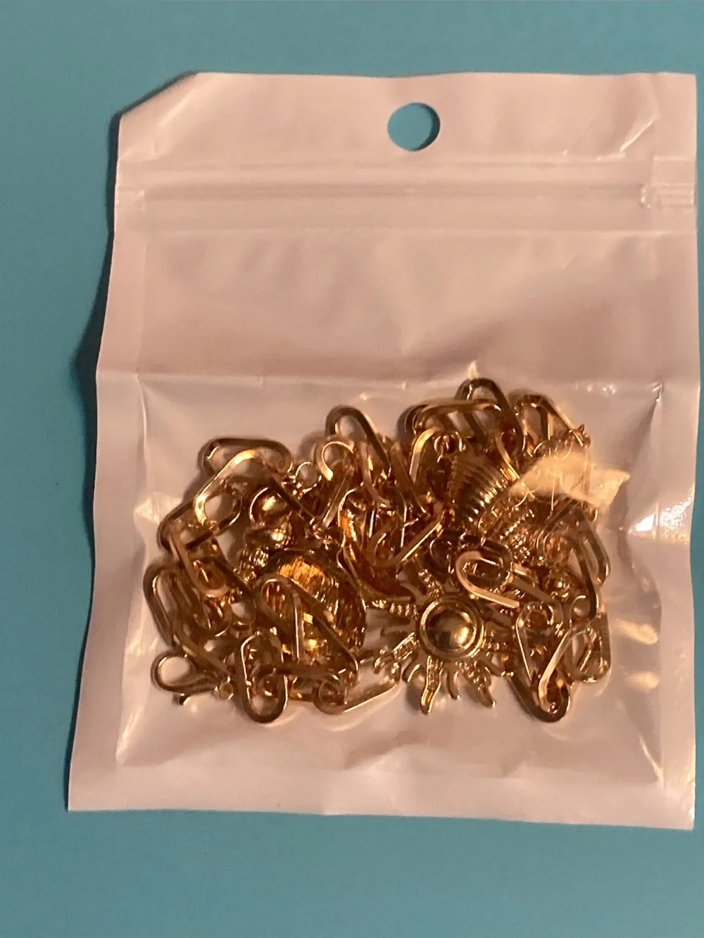 Gold  Beach Charm Necklace